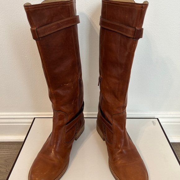 Coach Boots Whitley Q356 High W Boots in Whiskey - Size 8.5M (with original box) - Picture 2 of 16